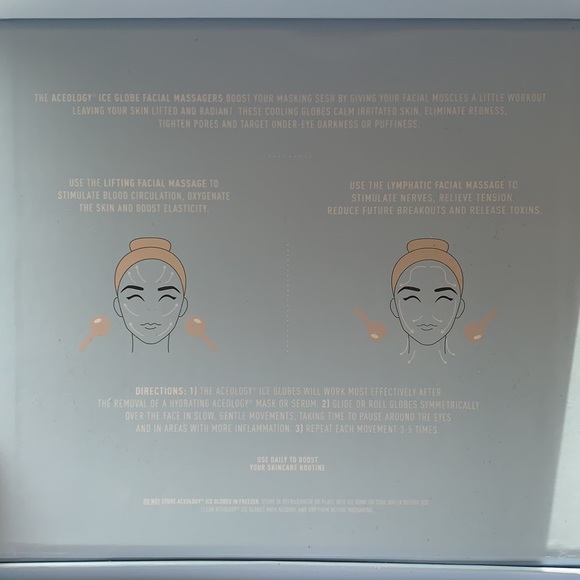 New in box aceology ice globe facial massager - Picture 2 of 3